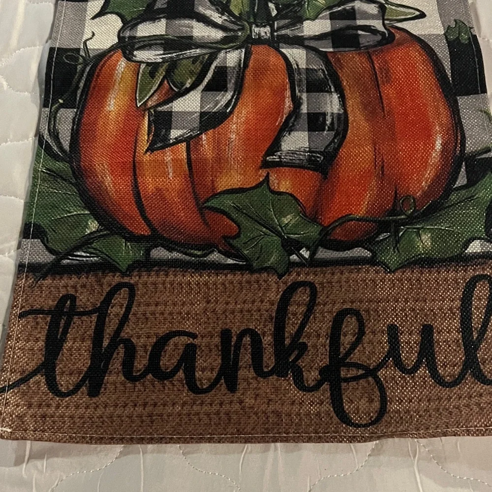 Thankful Pumpkin Table Runner